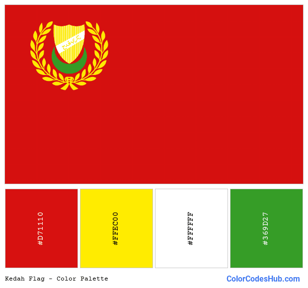 Kedah flag color palette