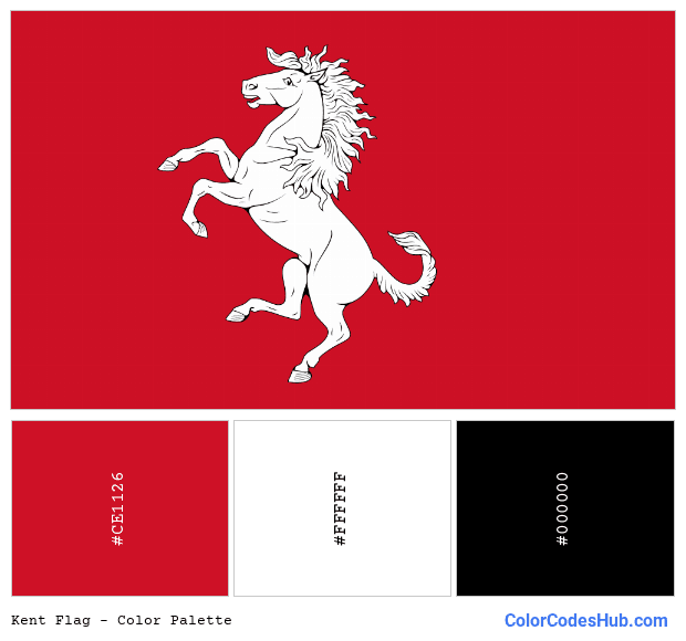 Kent flag color palette