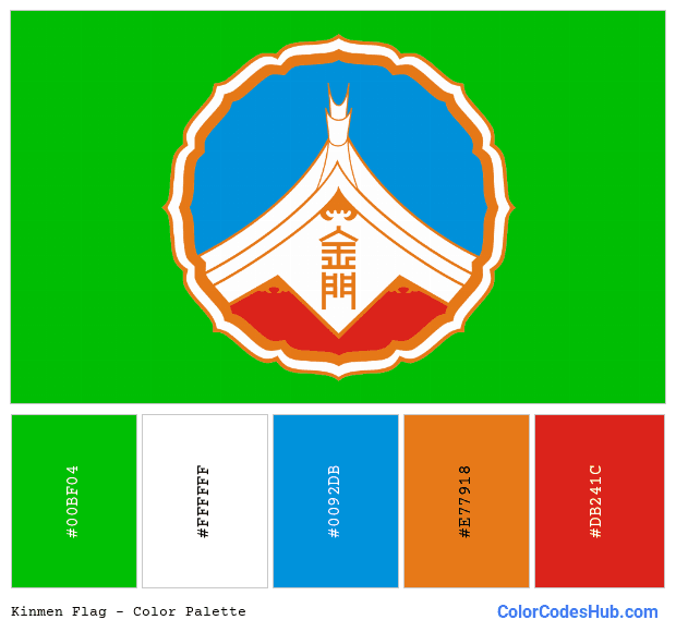 Kinmen flag color palette