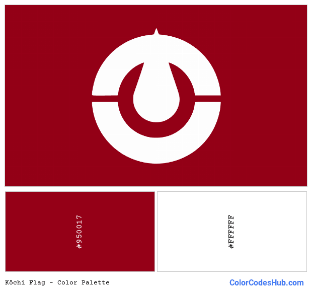 Kōchi flag color palette