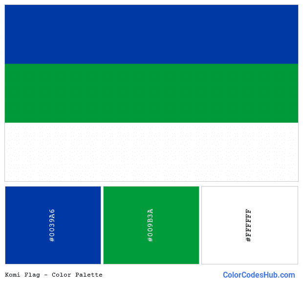 Komi flag color palette