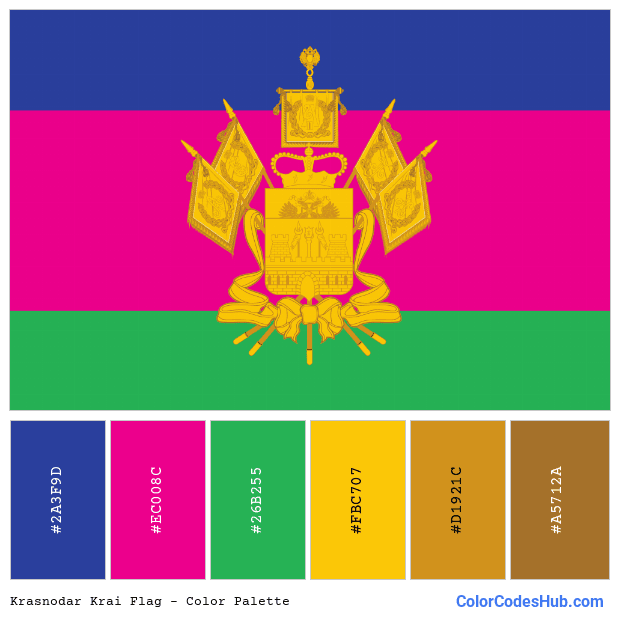 Krasnodar Krai flag color palette