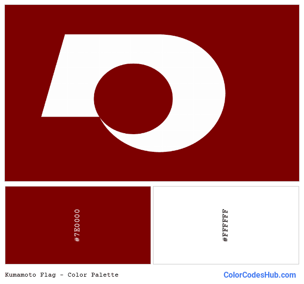 Kumamoto flag color palette