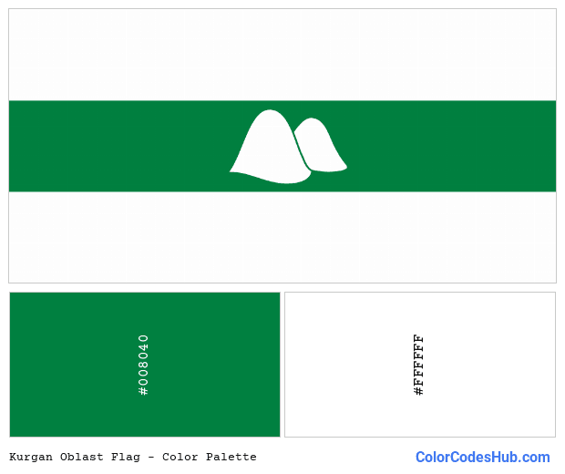 Kurgan Oblast flag color palette