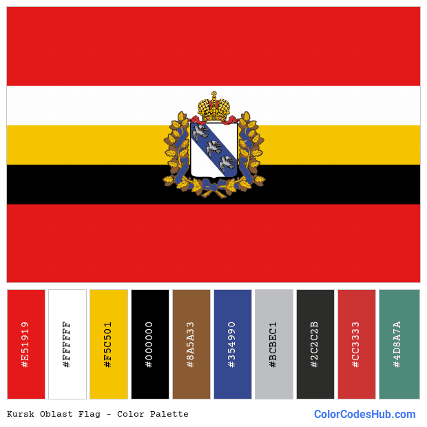 Kursk Oblast flag color palette