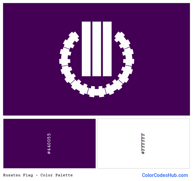 Kusatsu flag color palette