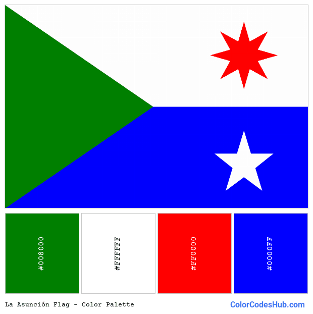 La Asunción flag color palette