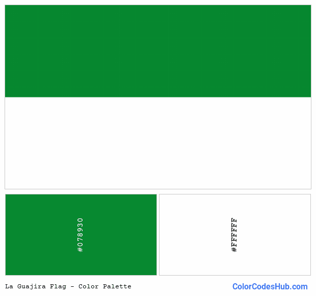 La Guajira flag color palette