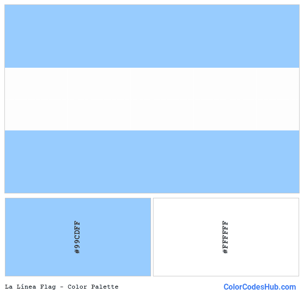 La Línea flag color palette