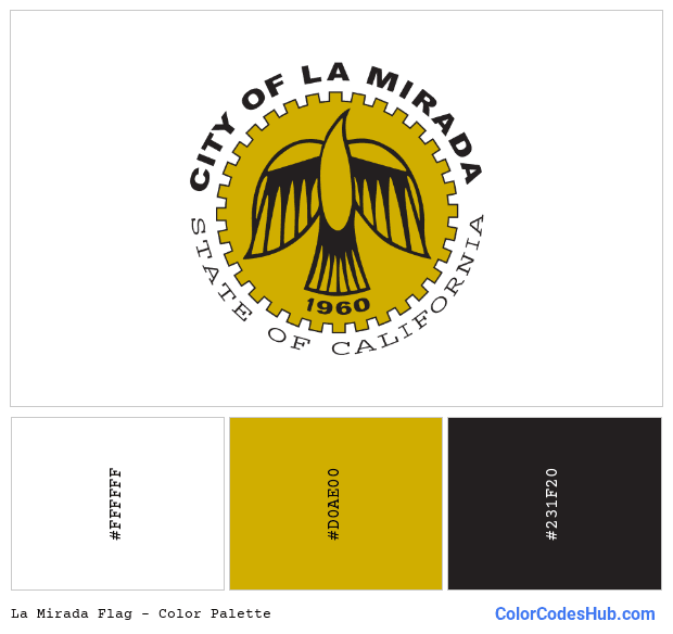 La Mirada flag color palette