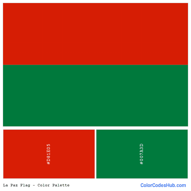 La Paz flag color palette