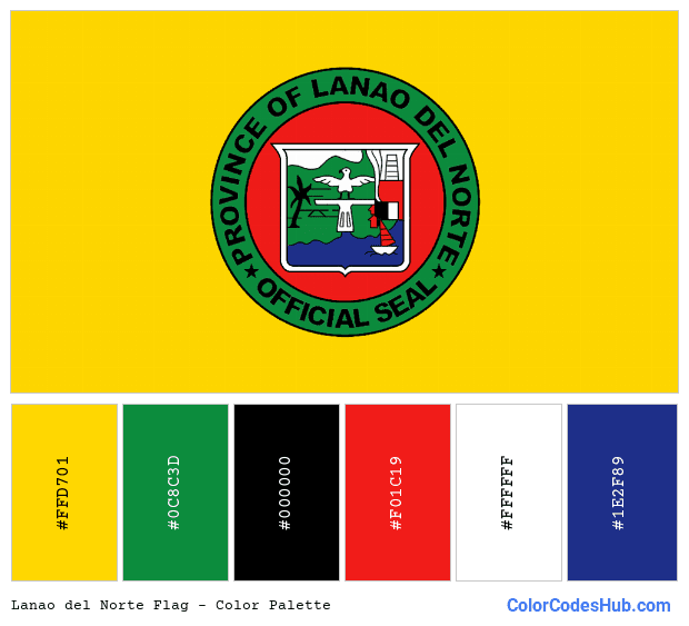Lanao del Norte flag color palette