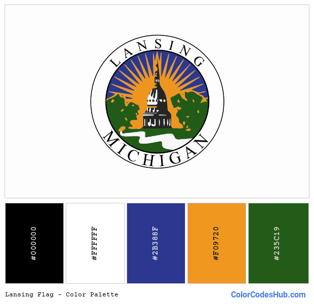 Lansing flag color palette