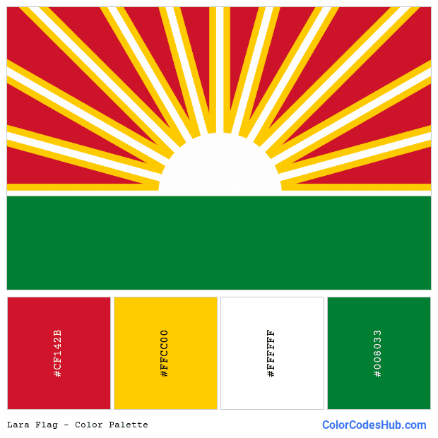Lara flag color palette