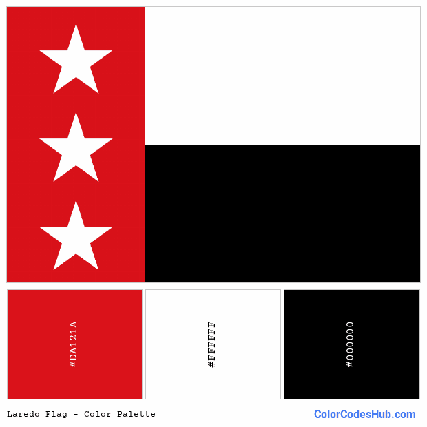 Laredo flag color palette