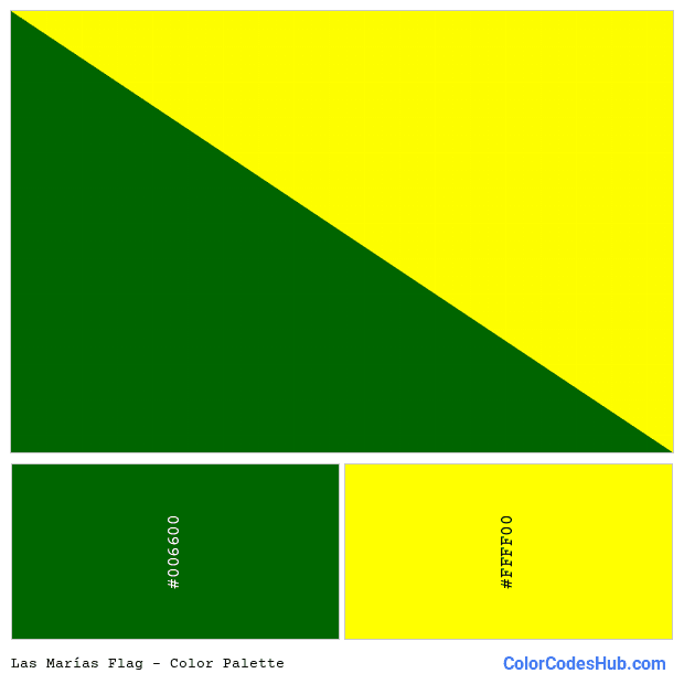 Las Marías flag color palette