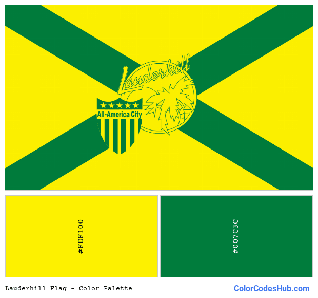 Lauderhill flag color palette