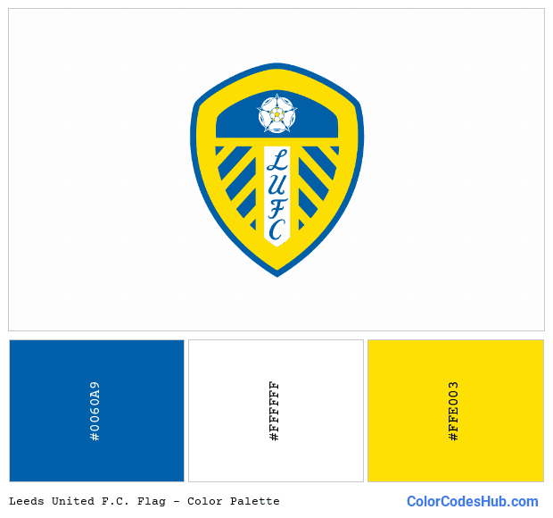 Leeds United F.C. flag color palette