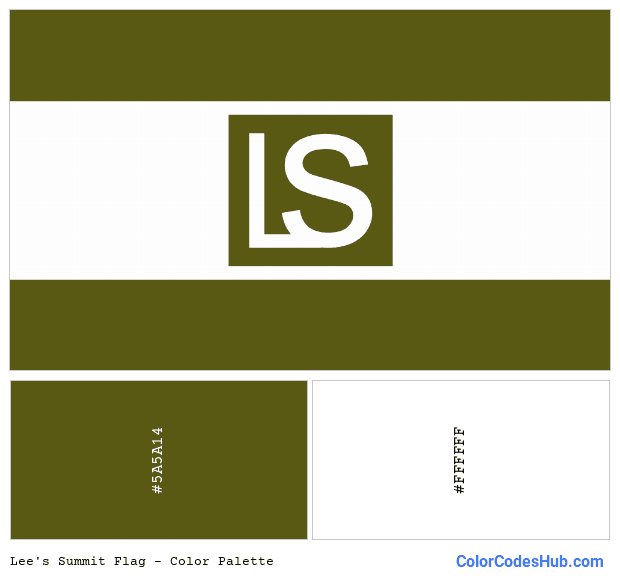 Lee’s Summit flag color palette