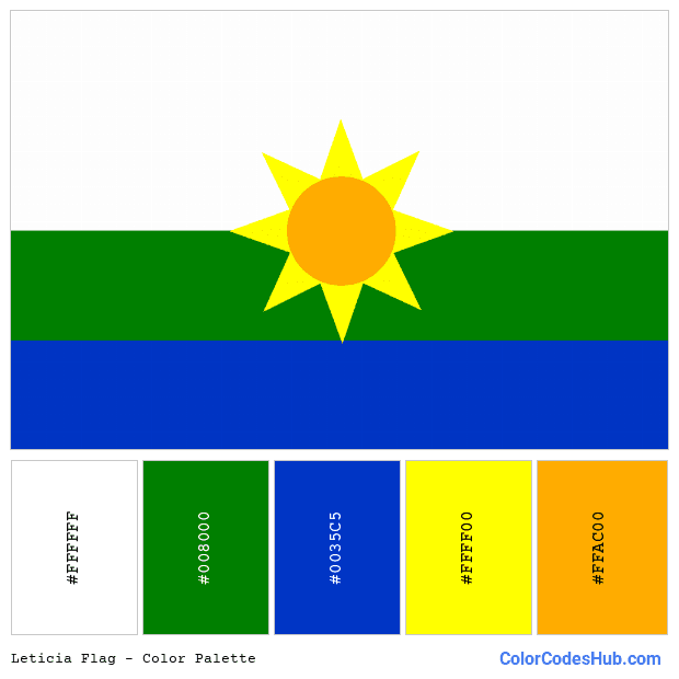 Leticia flag color palette