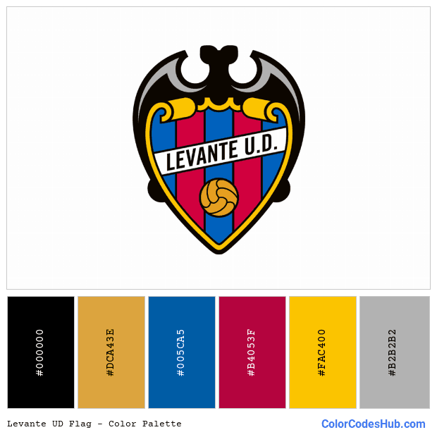 Levante UD flag color palette