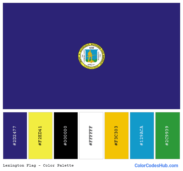 Lexington flag color palette