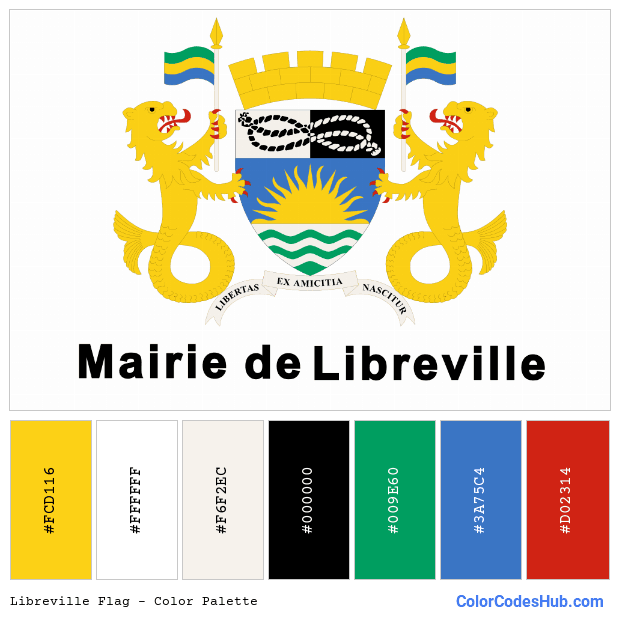 Libreville flag color palette
