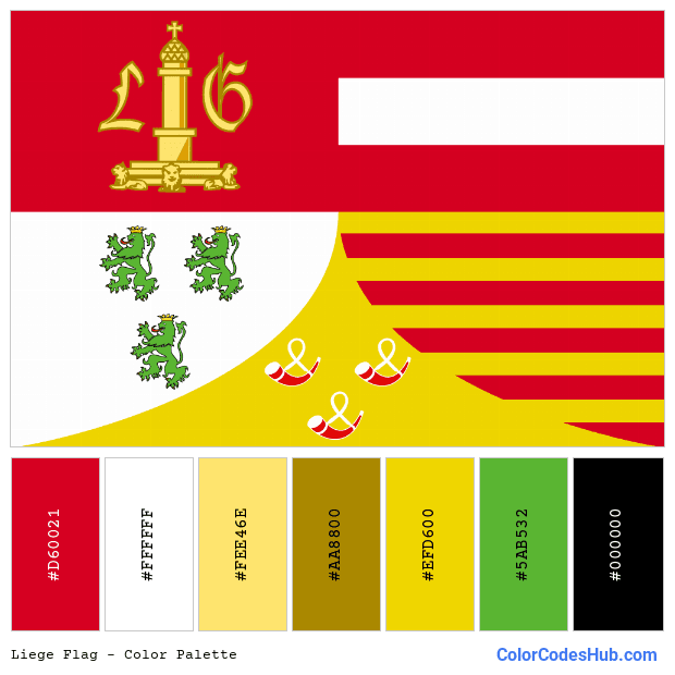 Liege flag color palette