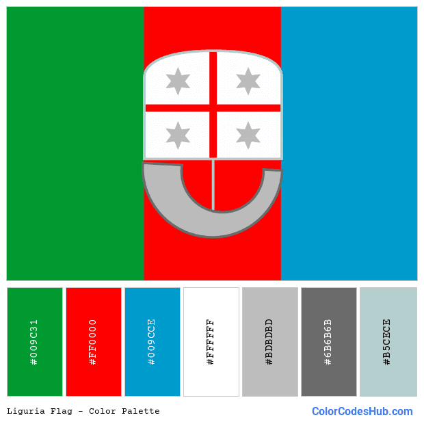 Liguria flag color palette