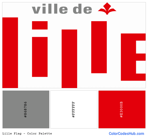 Lille flag color palette