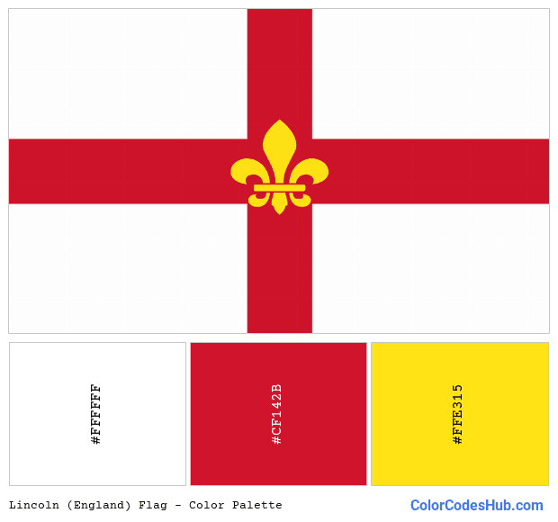 Lincoln (England) flag color palette