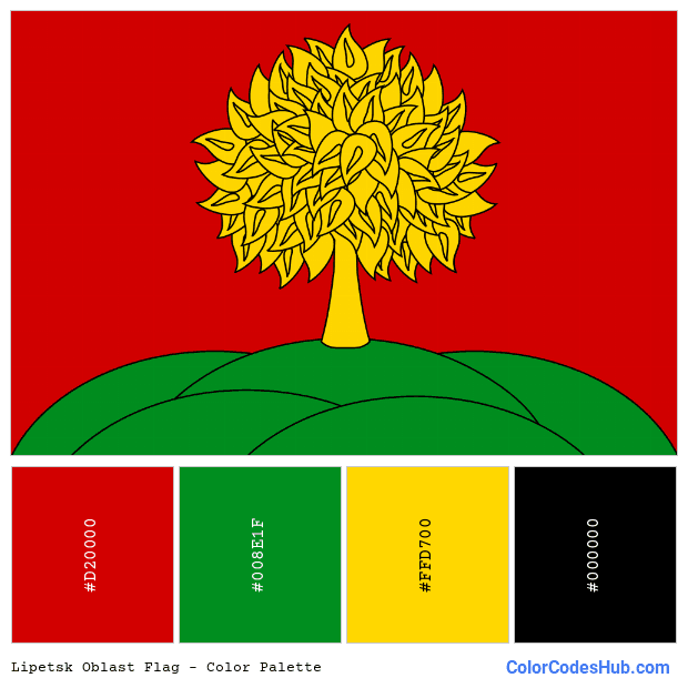 Lipetsk Oblast flag color palette