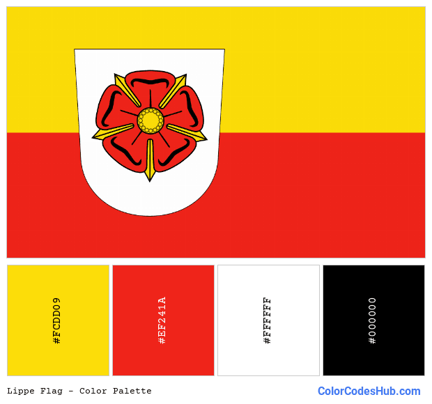 Lippe flag color palette