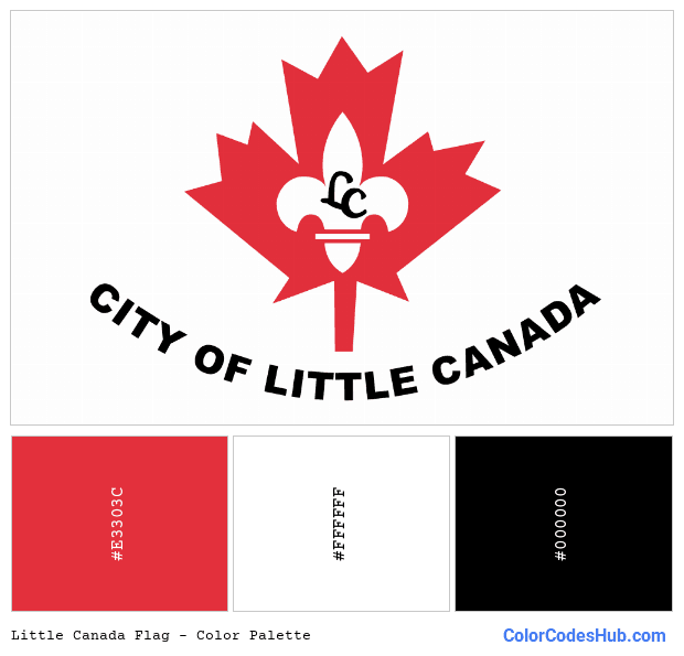 Little Canada flag color palette
