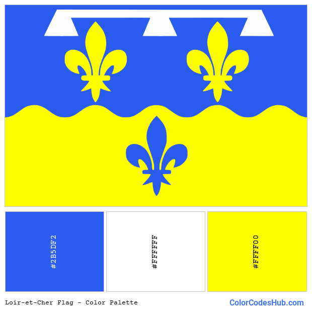 Loir-et-Cher flag color palette
