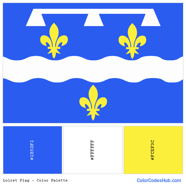 Loiret flag color palette