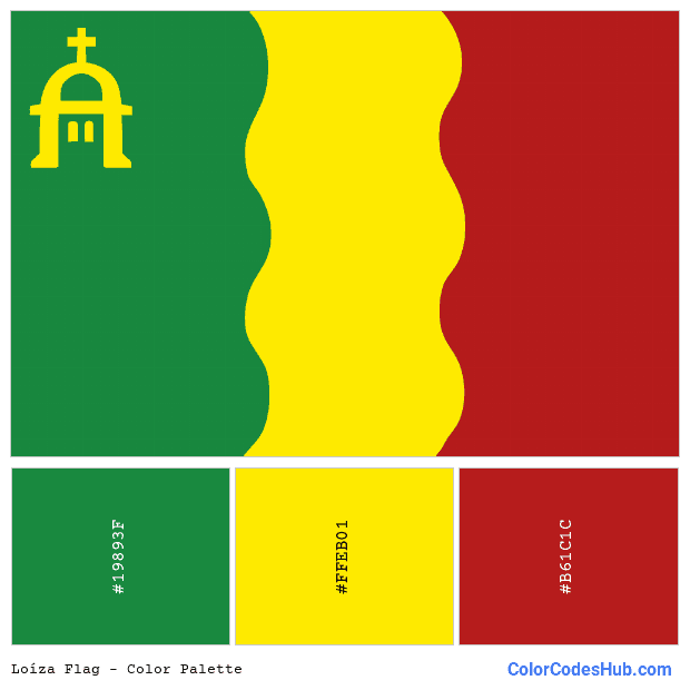 Loíza flag color palette