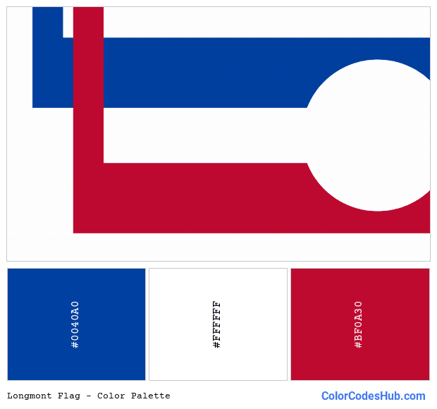 Longmont flag color palette