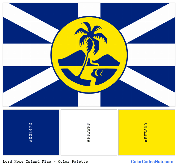 Lord Howe Island flag color palette
