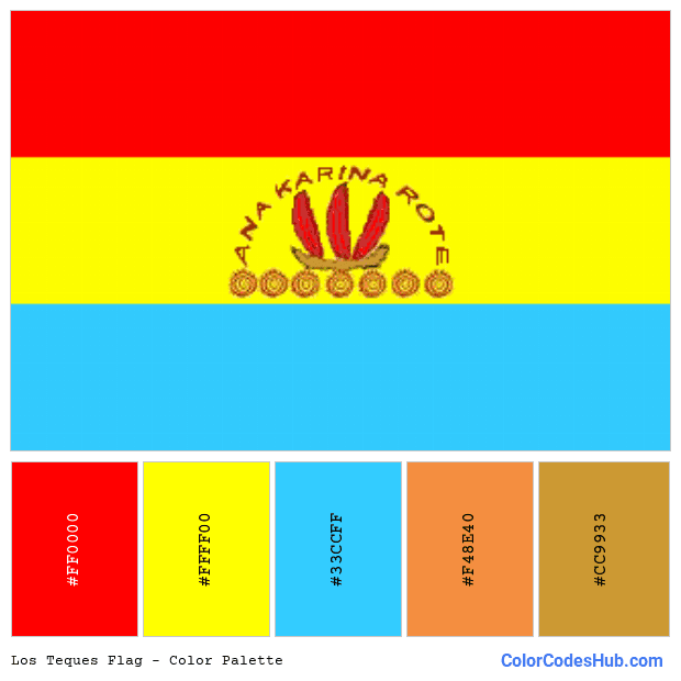 Los Teques flag color palette
