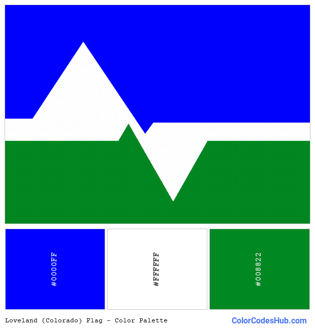Loveland (Colorado) flag color palette