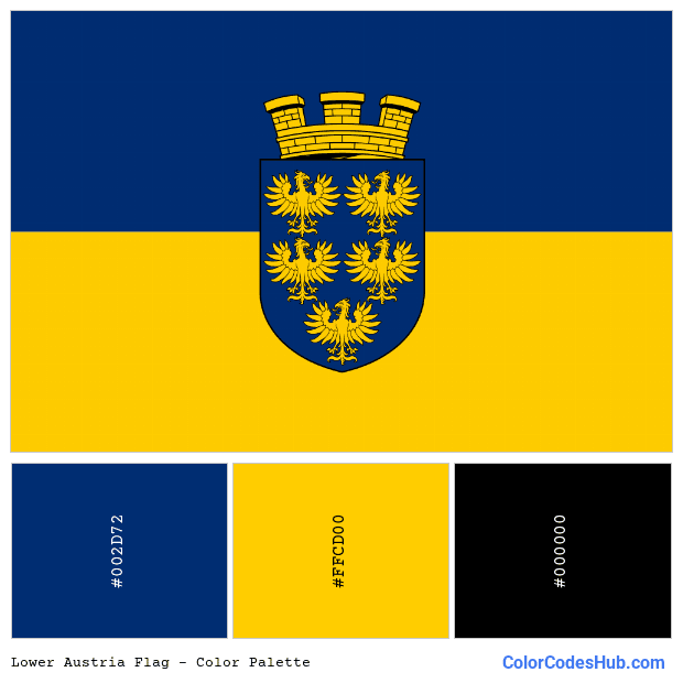 Lower Austria flag color palette