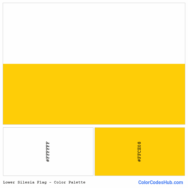 Lower Silesia flag color palette