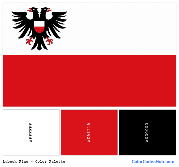 Lubeck flag color palette