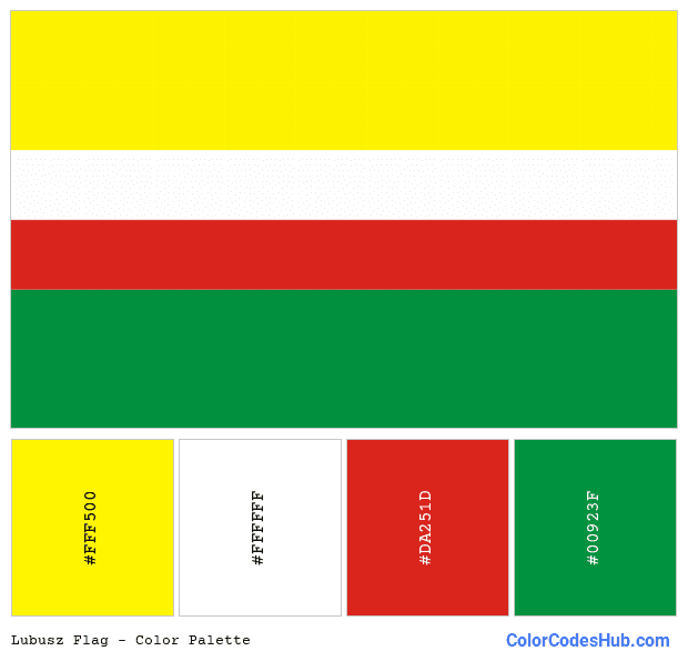 Lubusz flag color palette