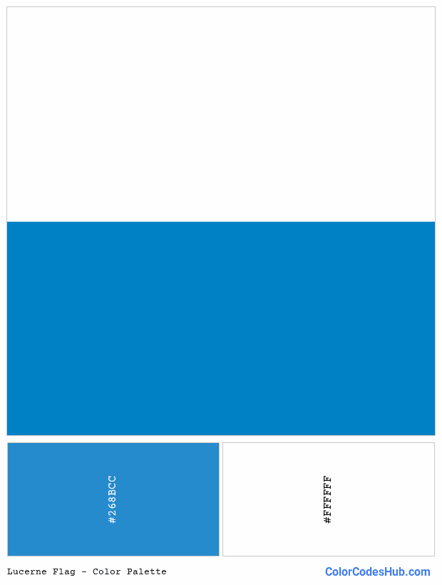 Lucerne flag color palette