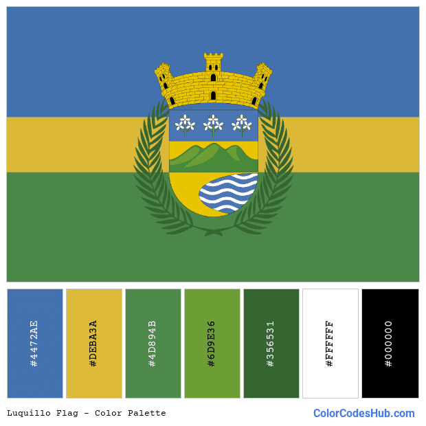Luquillo flag color palette
