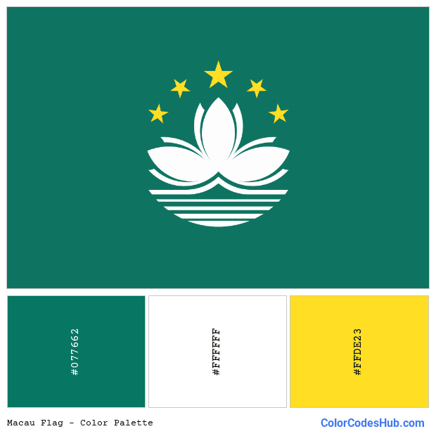 Macau flag color palette