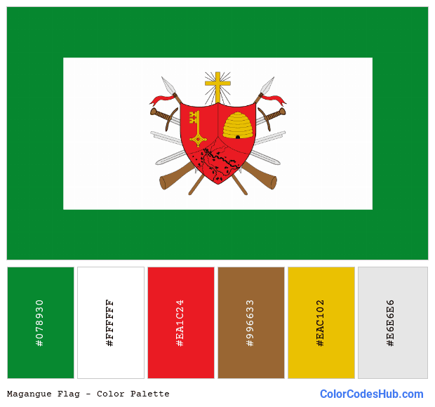 Magangue flag color palette