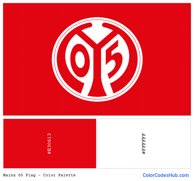 Mainz 05 flag color palette